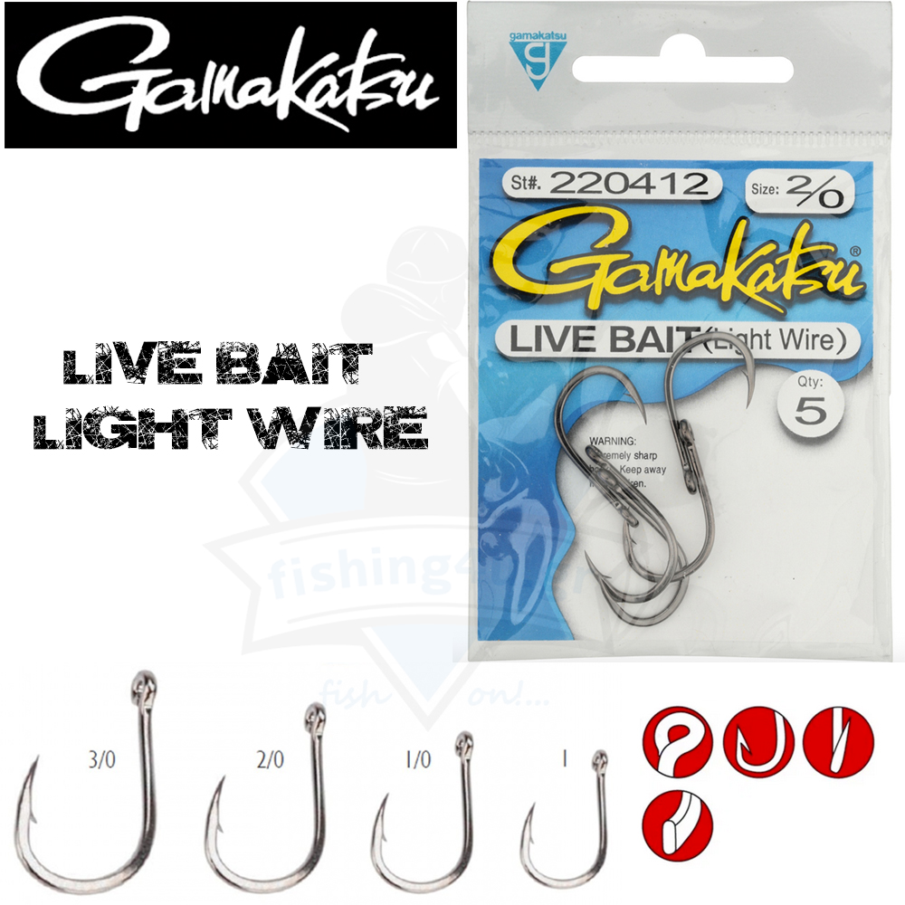 GAMAKATSU LIVE BAIT LIGHT WIRE – Fishing4u