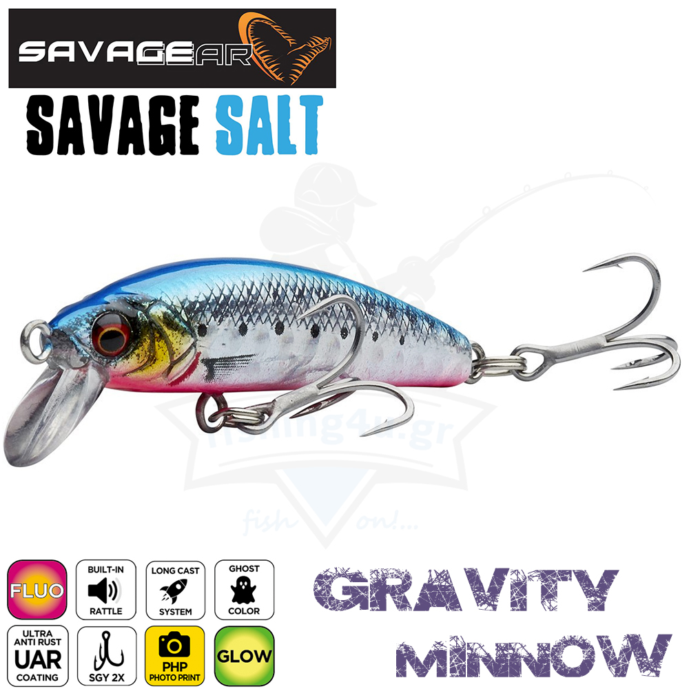 SAVAGE GEAR GRAVITY MINNOW 50 5cm 8g FAST SINKING – Fishing4u