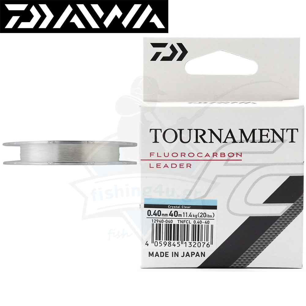 DAIWA Tournament Fluorocarbon Leader Bas de Ligne Peche transparent 50  12940 014 00
